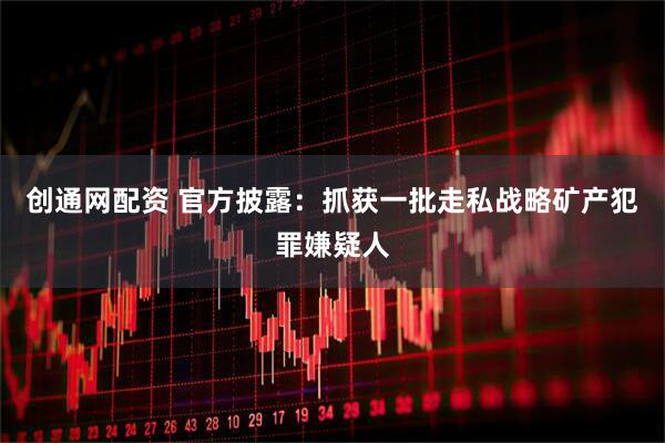 创通网配资 官方披露：抓获一批走私战略矿产犯罪嫌疑人